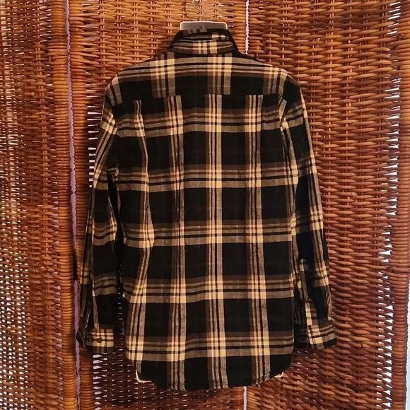 Carhartt Original Fit Plaid Flannel Shirt M - Picture 6 of 7